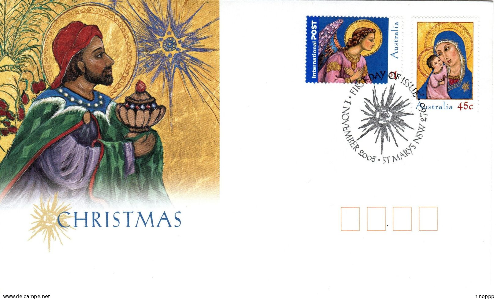 Australia 2005 Christmas,St Marys Postmark , FDI - Marcophilie