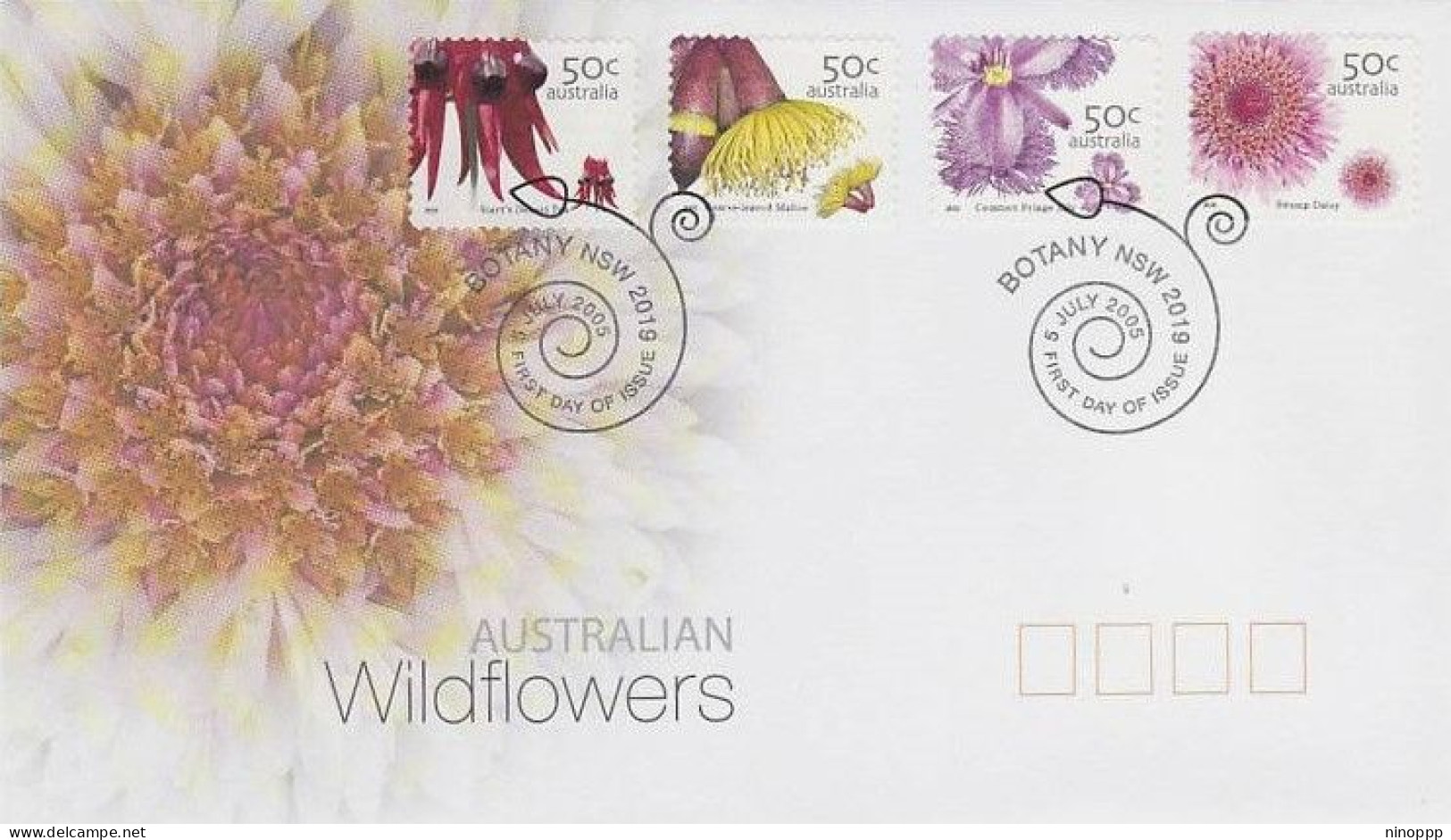 Australia 2005 Australian Wildflowers FDC - Marcophilie