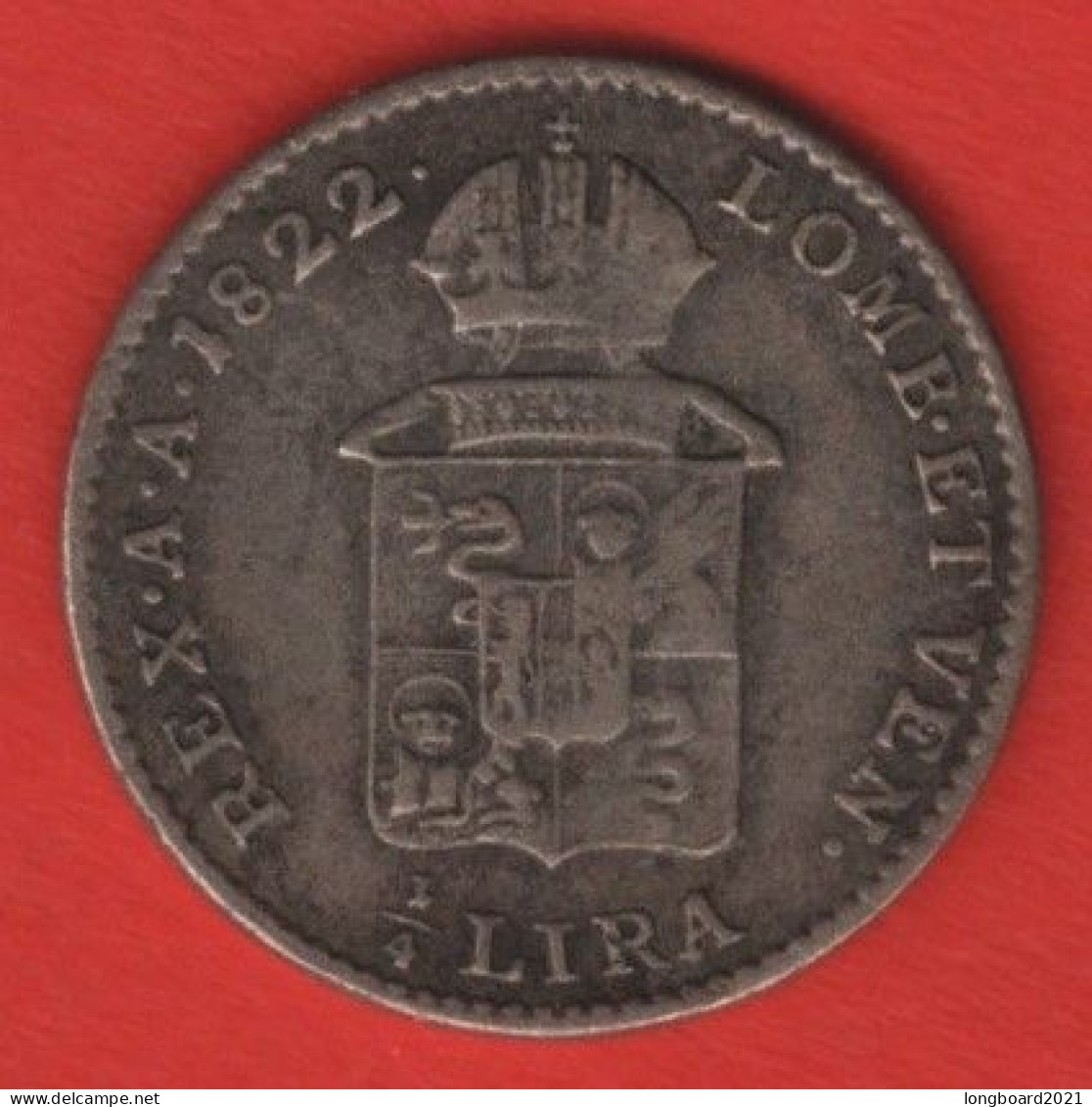 LOMBARDO-VENEZIA - 1/4 LIRA 1822V - Lombardije-Venetië