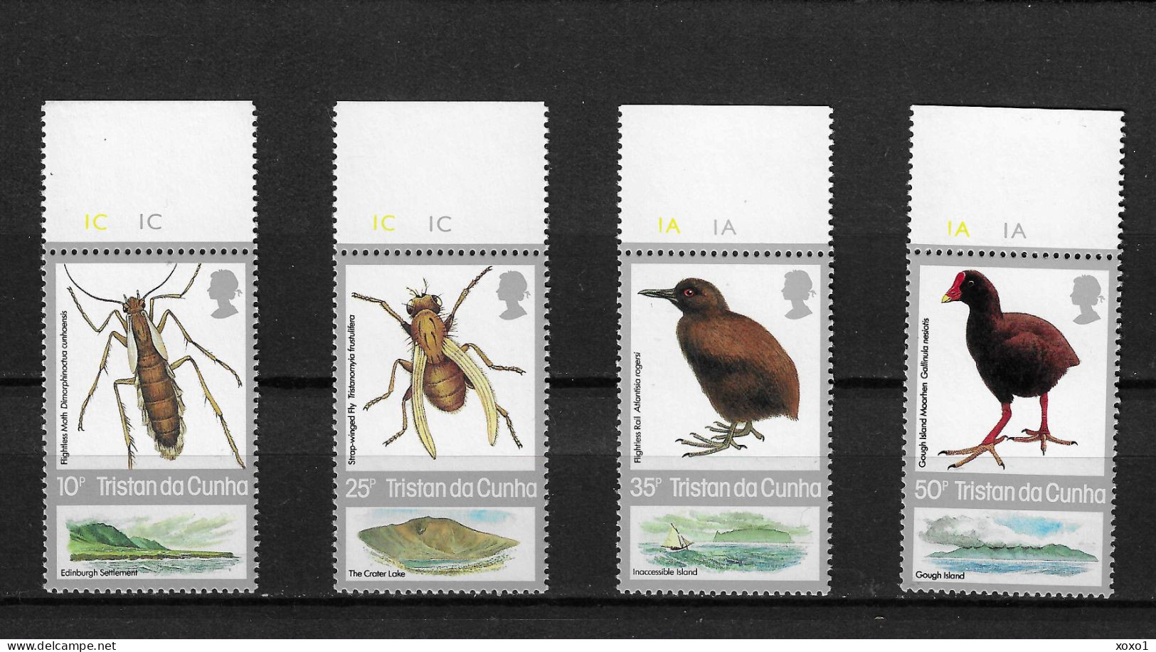 Tristan Da Cunha 1987 MiNr. 417 - 420  Birds Insects 4v  MNH** 6.00€ - Tristan Da Cunha