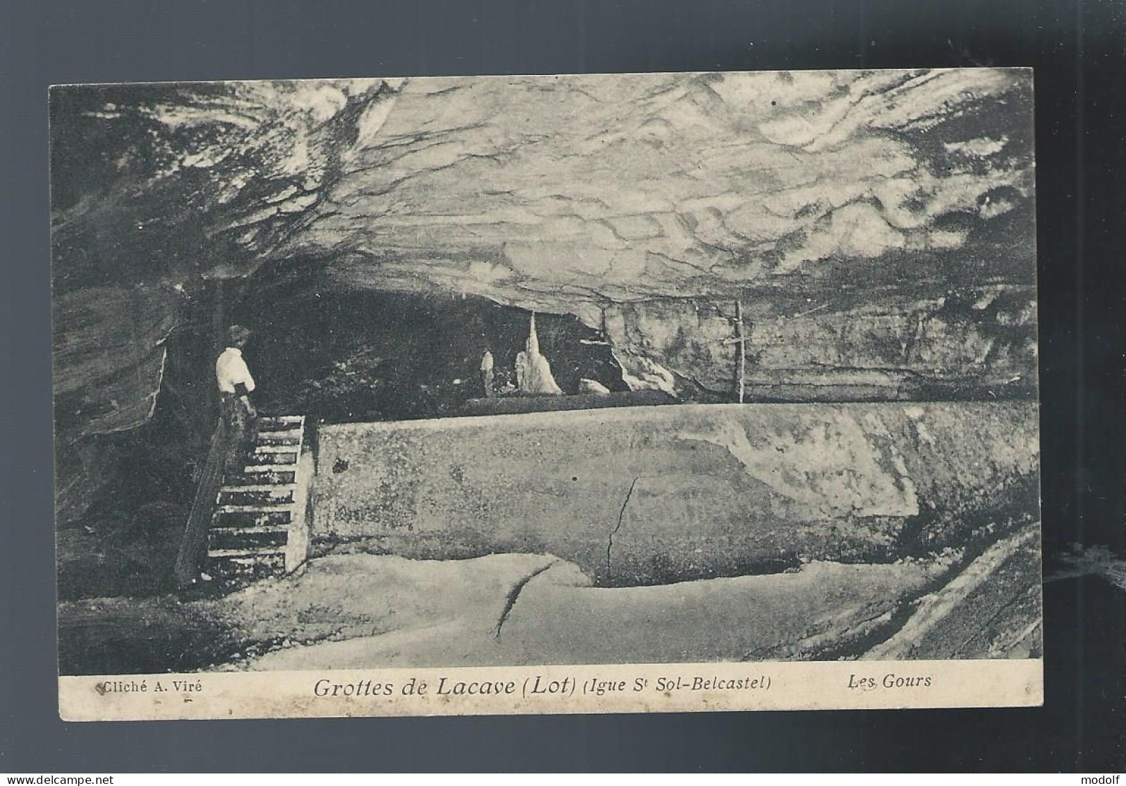 CPA - 46 - Grottes De Lacave (Igue St Sol-Belcastel) - Les Gours - Circulée En 1905 - Lacave