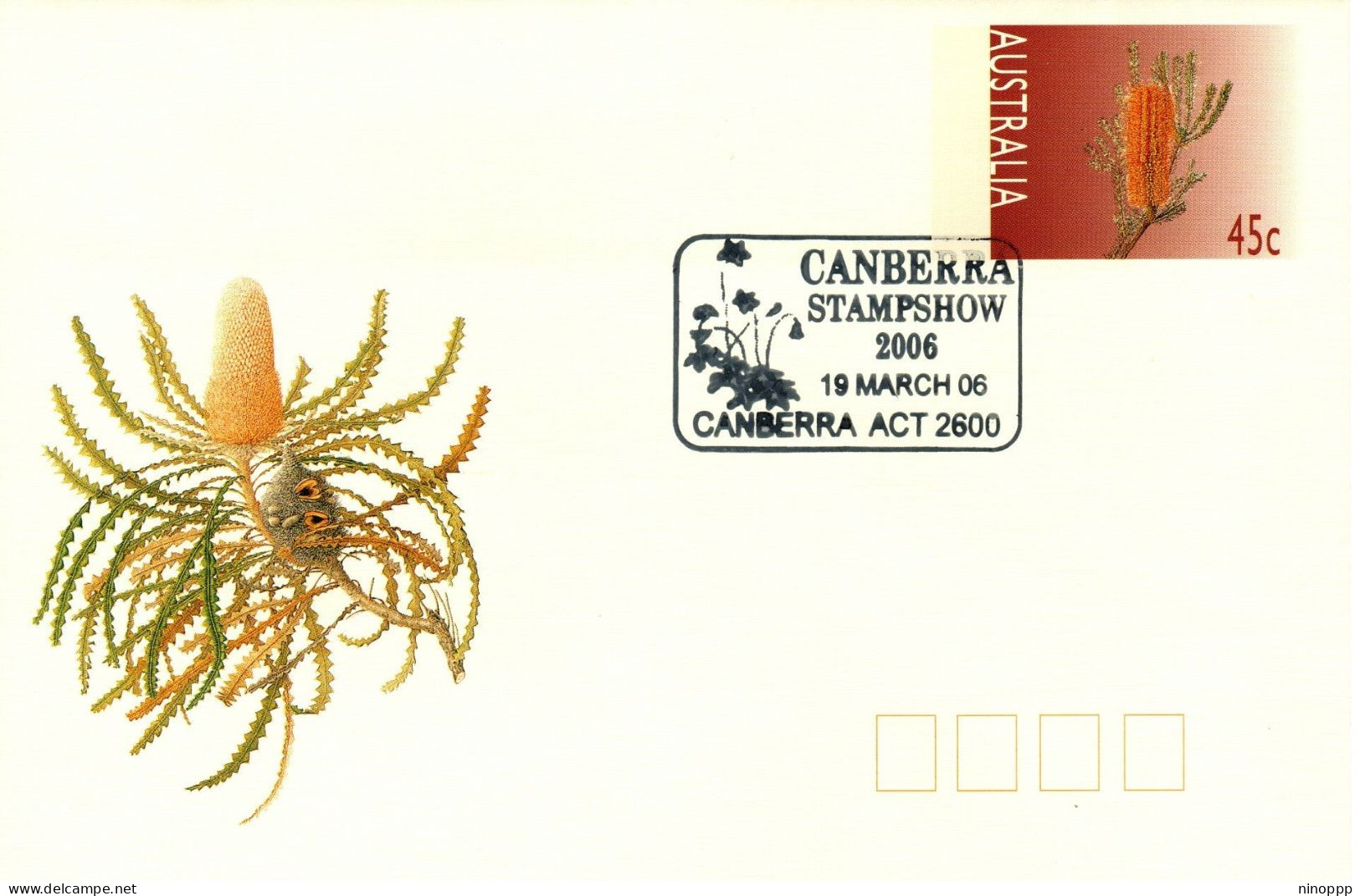 Australia 2006  Canberra Stamp Show,Canberra Postmark, Souvenir Cover - Marcophilie
