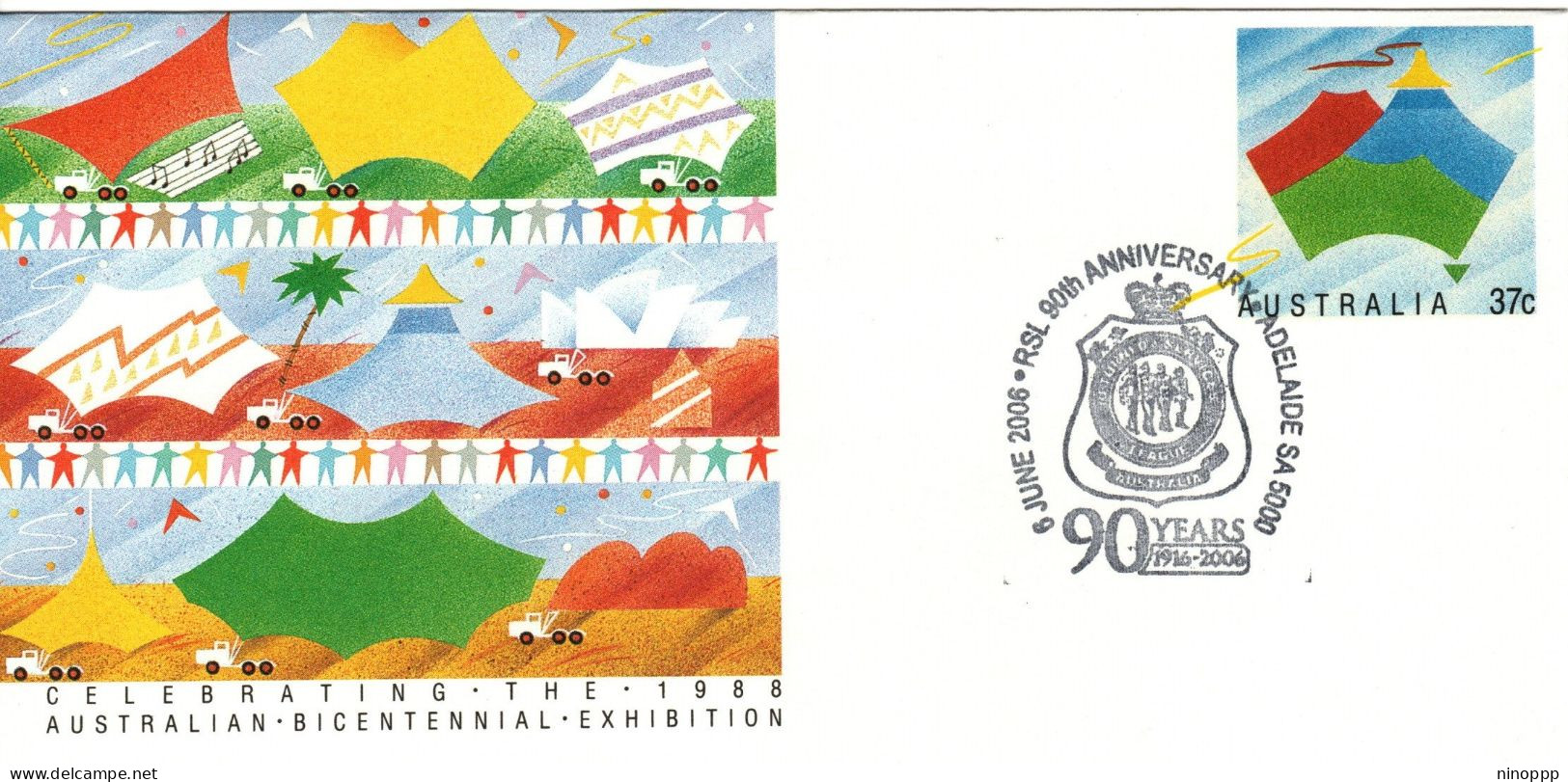 Australia 2006  RSL 90 Anniversary,Brisbane Postmark, Souvenir Cover - Marcophilie