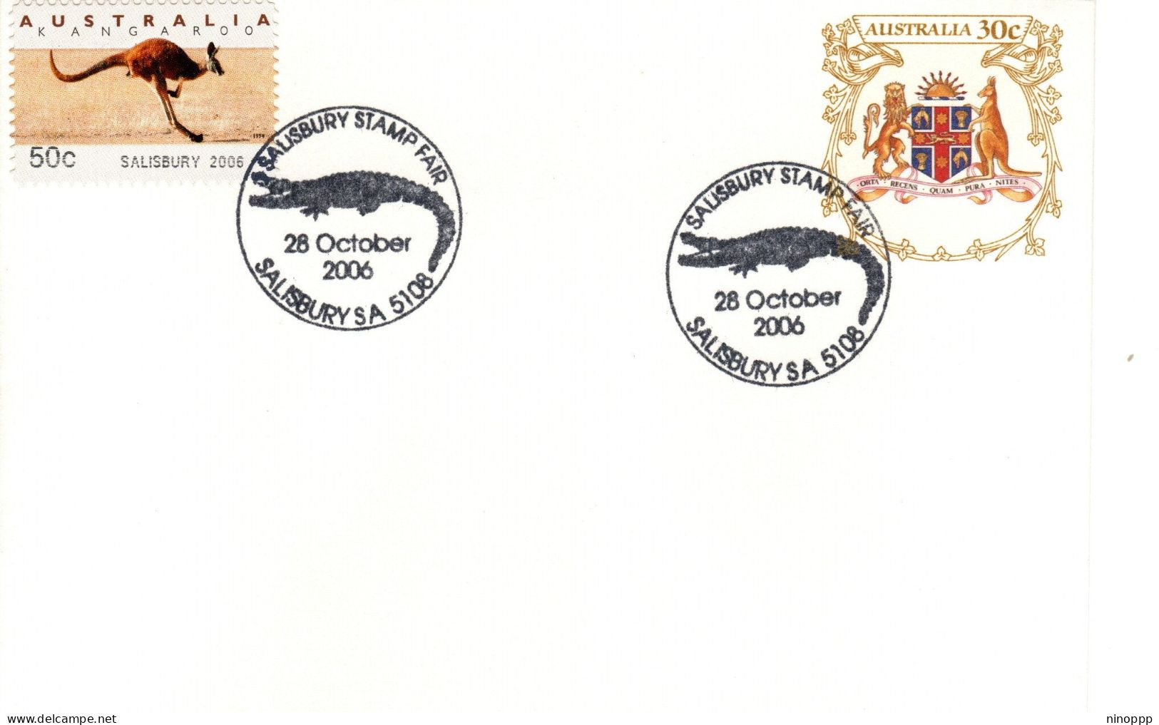 Australia 2006 Salisbury Stamp Fair,Salisbury  Postmark, Souvenir Cover - Marcophilie