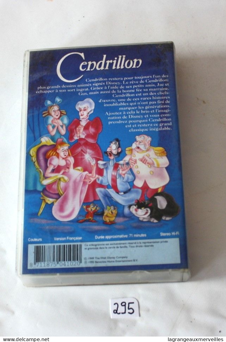 C295 K7 - Cendrillon - Disney - Dibujos Animados