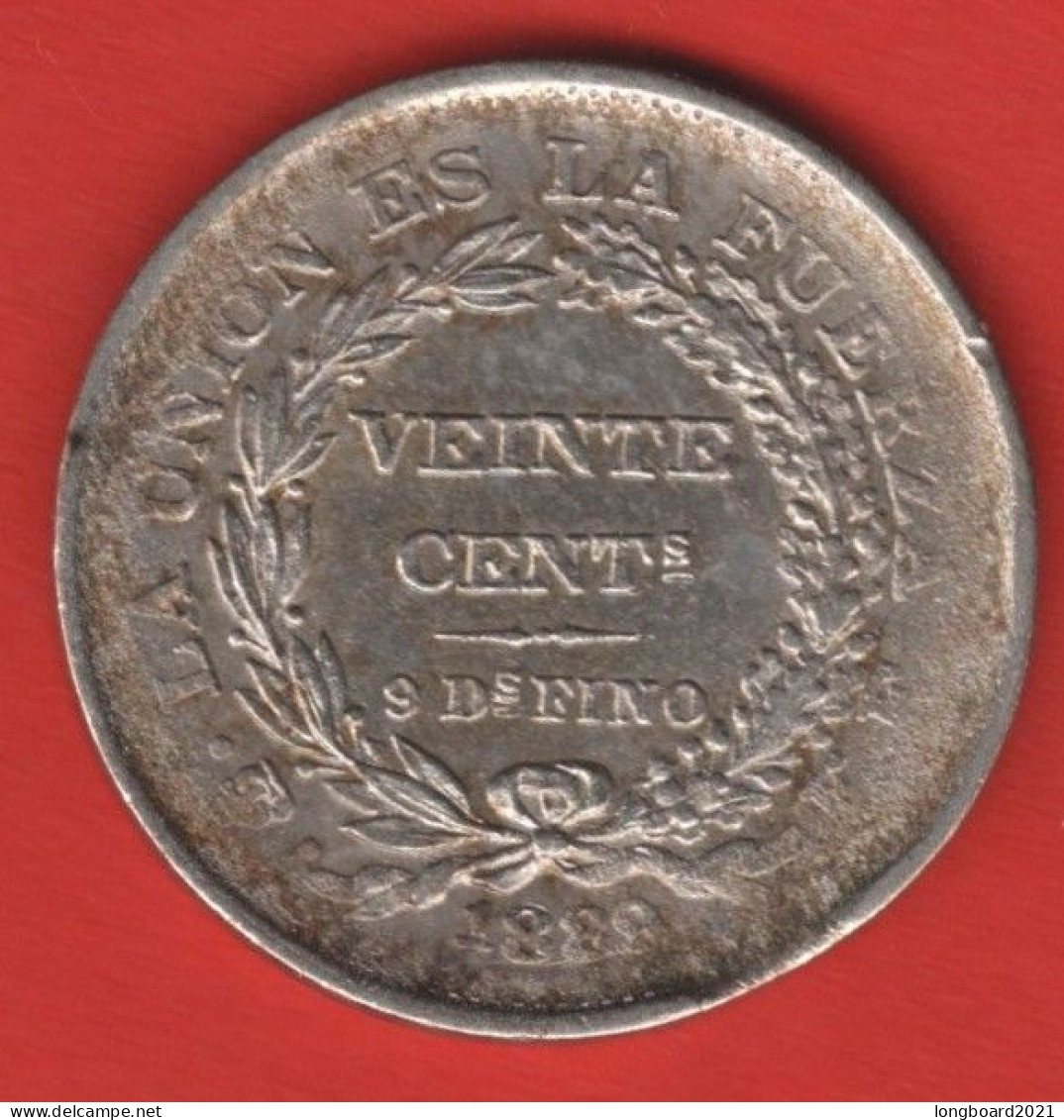 BOLIVIA - 20 CENTAVOS 1889FE - Bolivia