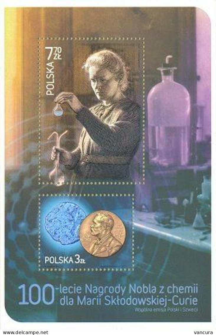 ** A 4390-1 Poland Maria Curie-Sklodowska, Nobel Prize Winner 2011 - Chemie