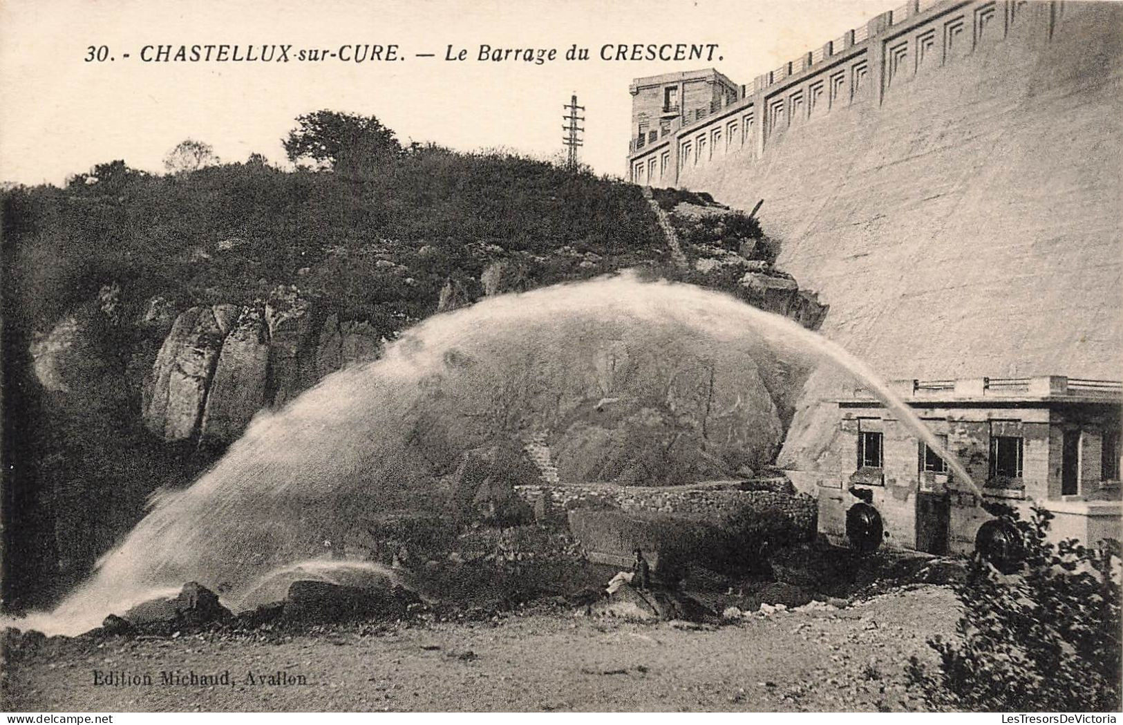 FRANCE - Chastellux-sur-Cure - Le Barrage Du Crescent - Carte Postale Ancienne - Otros & Sin Clasificación