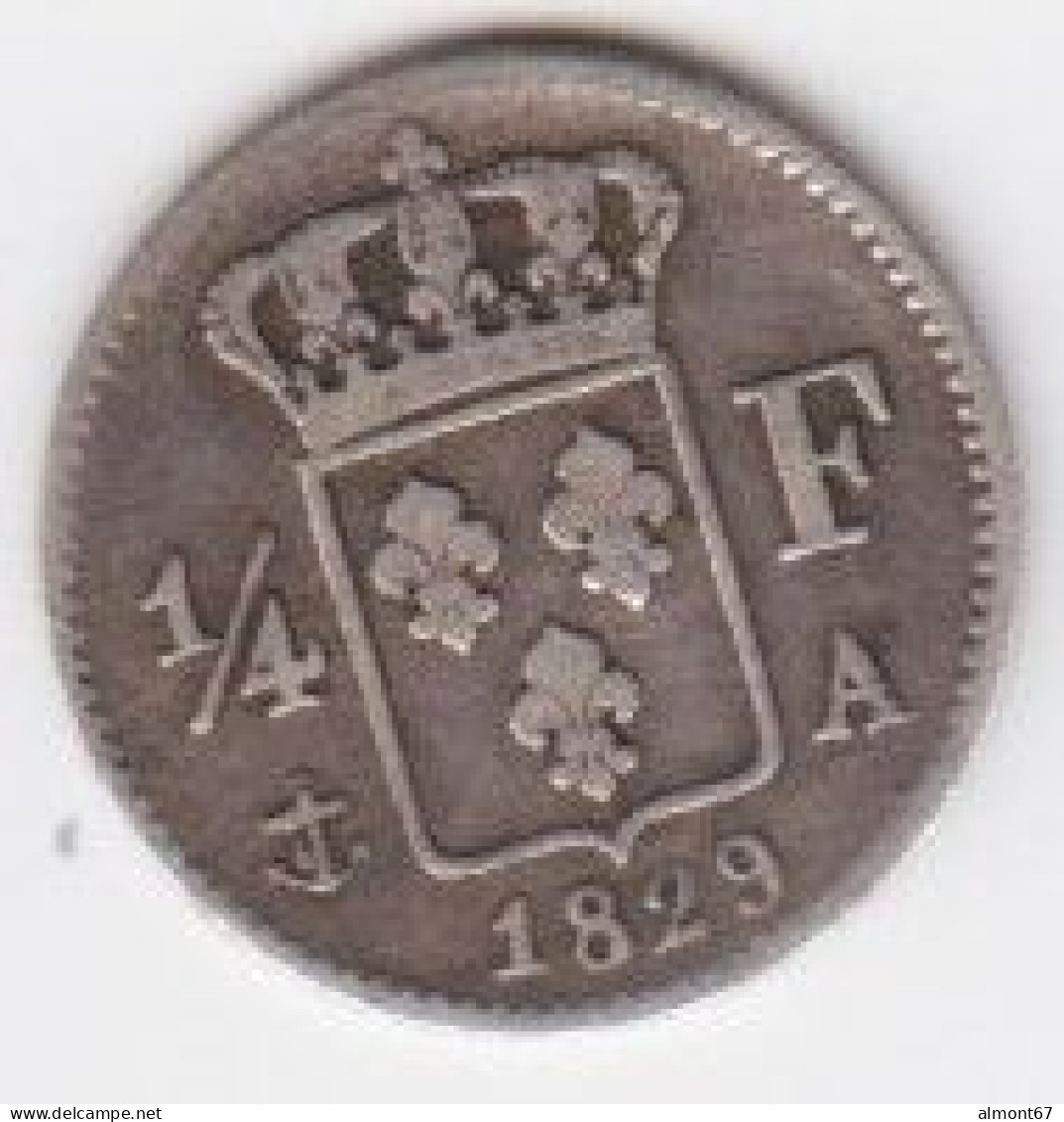 Charles X - 1/4 De Franc  1829 A - 1/4 Francs