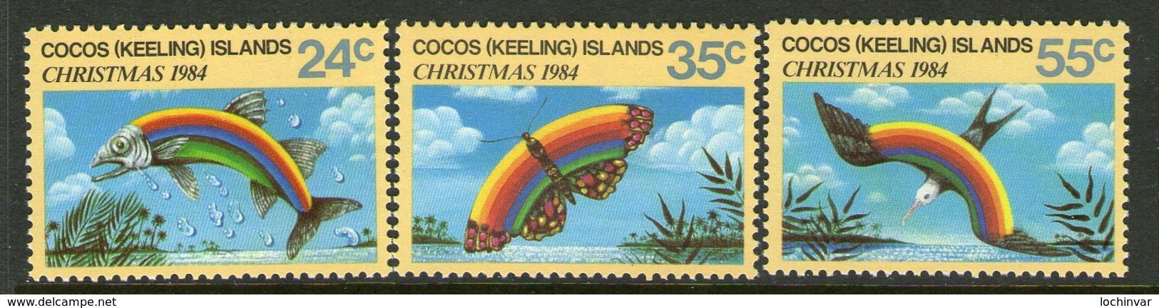 COCOS Is, 1984 XMAS 3 MNH - Cocos (Keeling) Islands