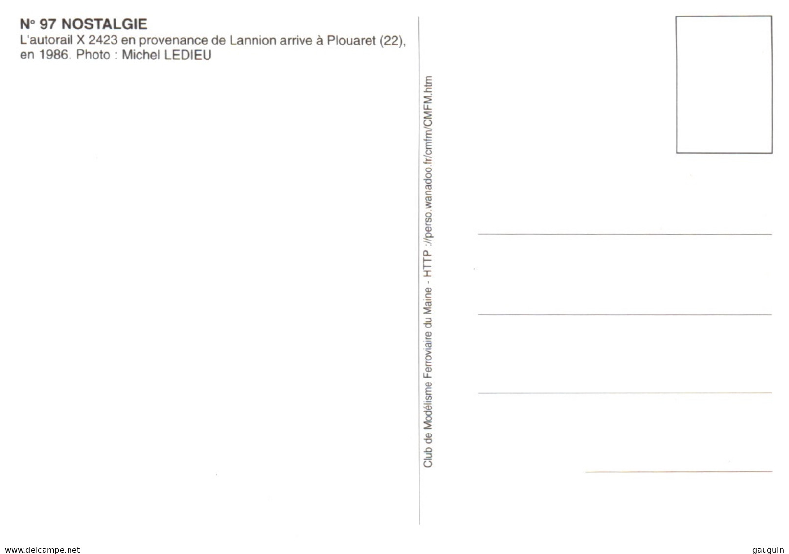 CPM - PLOUARET - Autorail En Provenance De Lannion Arrive ... Edition Asso. - Plouaret