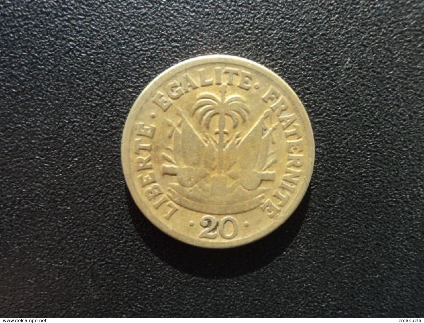 RÉPUBLIQUE D' HAÏTI * : 20 CENTIMES   1956 (p)  KM 61     B+ ** - Haití