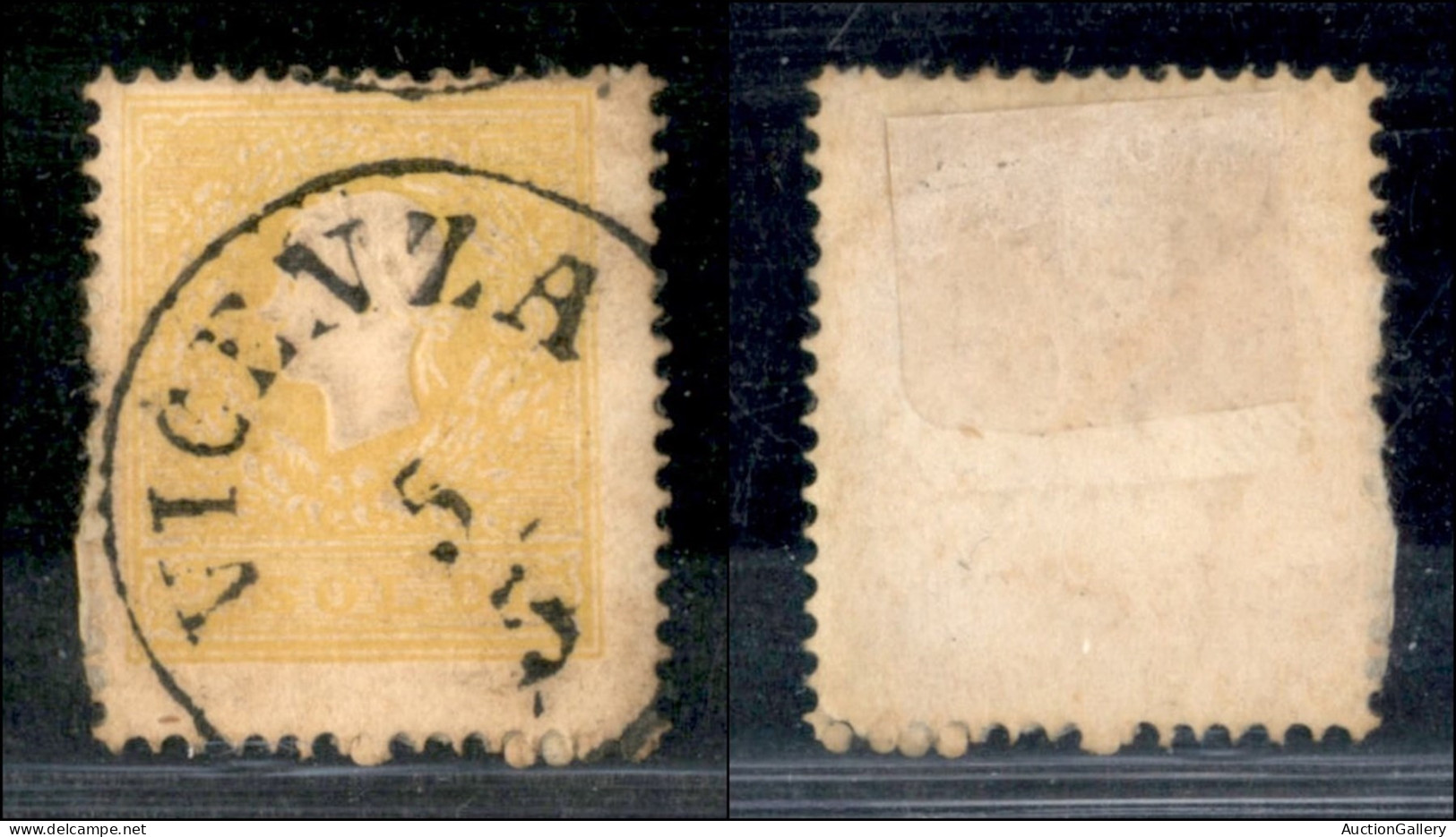 Antichi Stati Italiani - Lombardo Veneto - 1859 - 2 Soldi (28a - Giallo Vivo) Usato (200) - Otros & Sin Clasificación