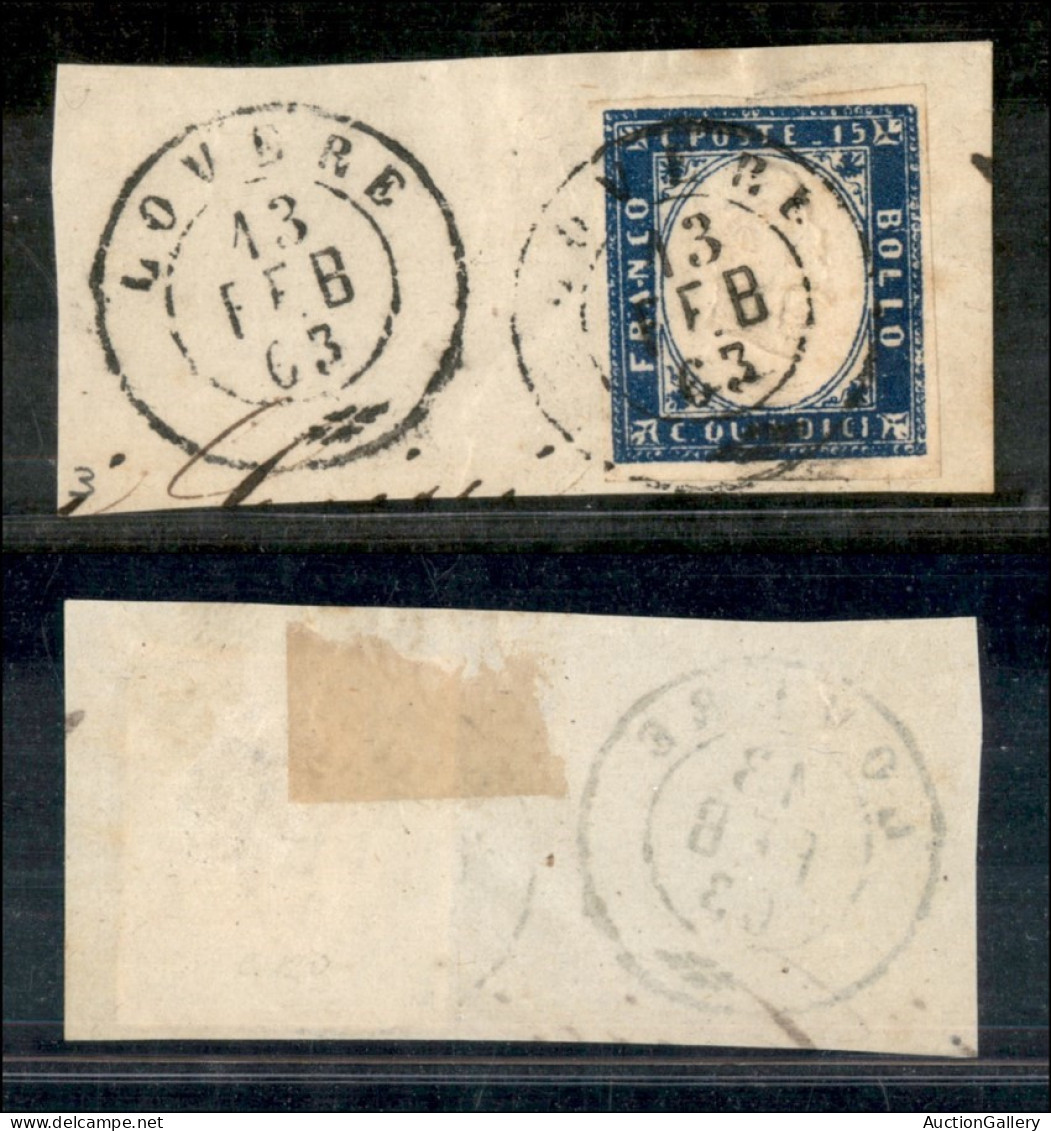 Antichi Stati Italiani - Lombardo Veneto - Territori Italiani D'Austria - Lovere - 15 Cent (11 - Regno) Usato Su Frammen - Altri & Non Classificati