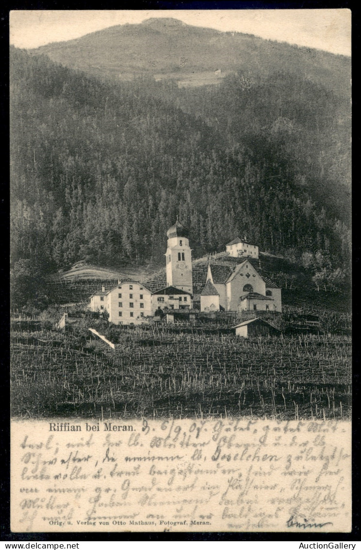 Antichi Stati Italiani - Lombardo Veneto - Territori Italiani D'Austria - Riffien (P.ti 8) - Cartolina (veduta Fotografi - Other & Unclassified