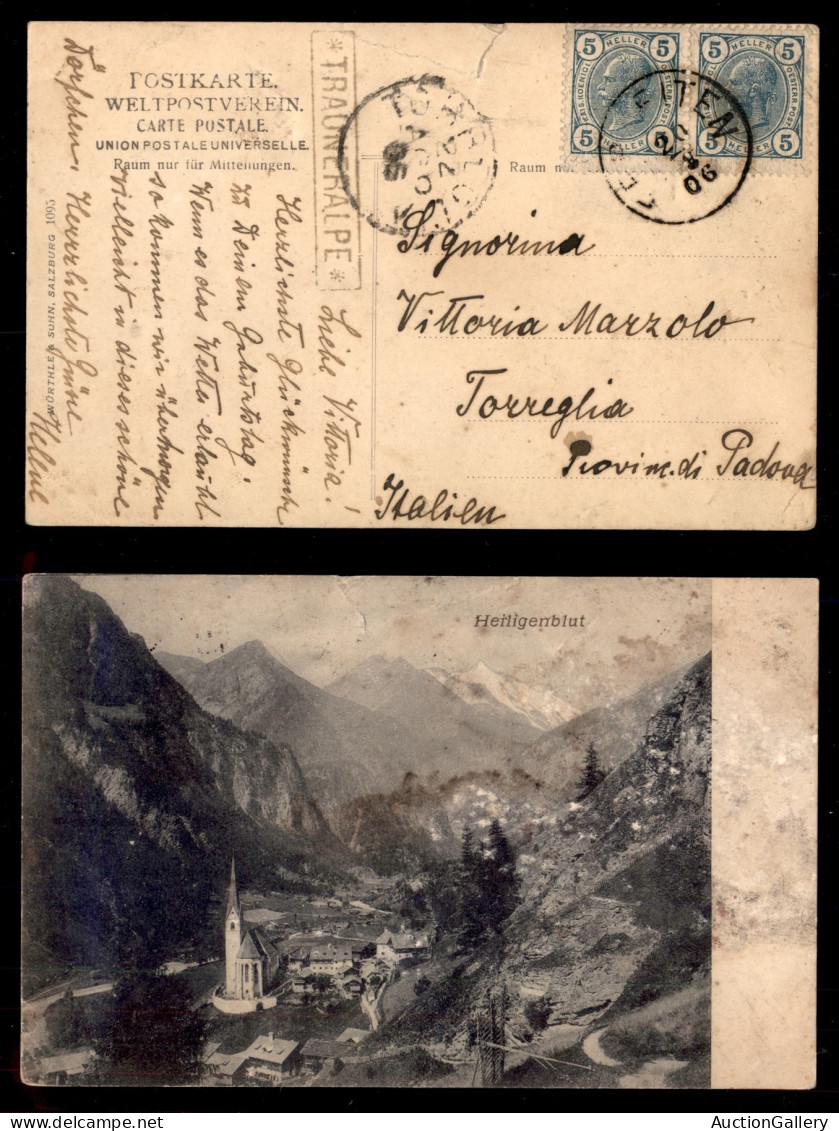 Antichi Stati Italiani - Lombardo Veneto - Territori Italiani D'Austria - Trauneralpe (P.ti 7) - Cartolina Panoramica Pe - Autres & Non Classés