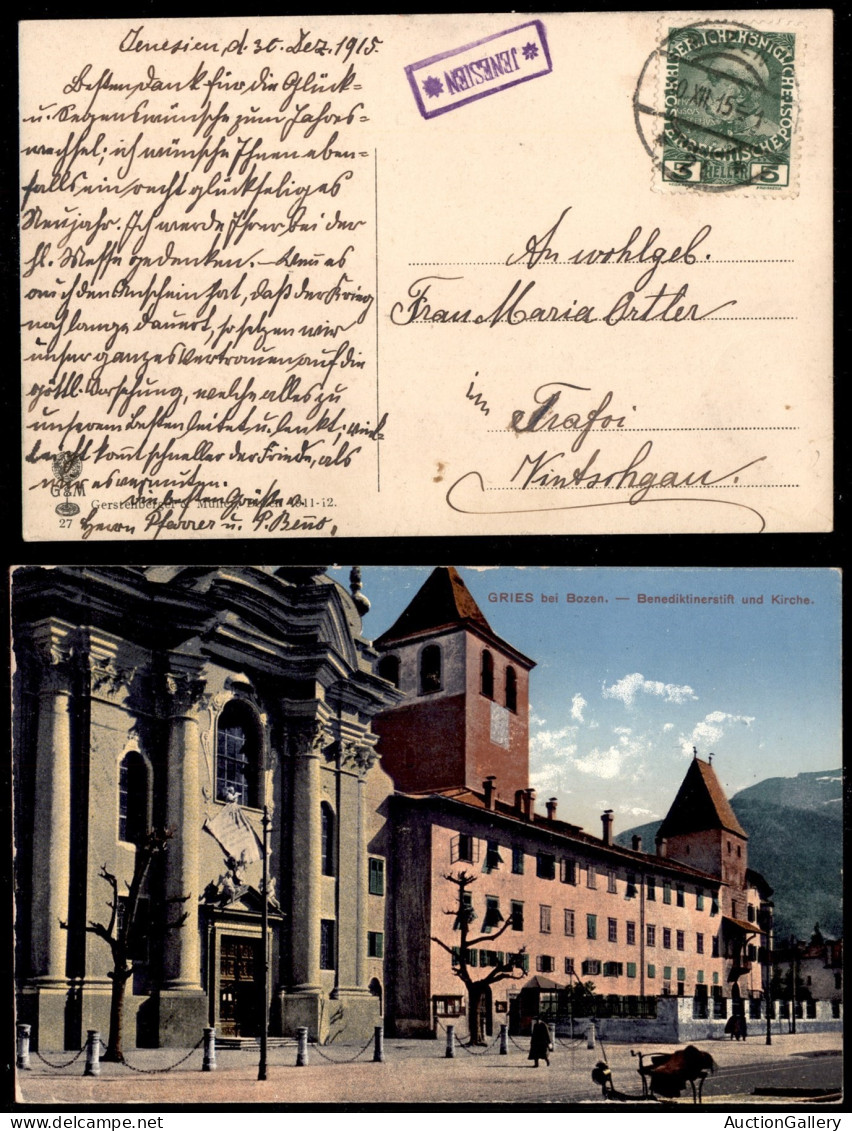 Antichi Stati Italiani - Lombardo Veneto - Territori Italiani D'Austria - Jenesien (P.ti 6) - Cartolina Per Trafoi Del 3 - Other & Unclassified