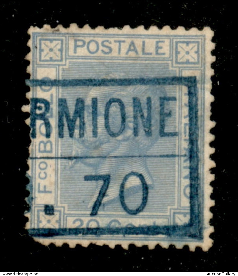 Antichi Stati Italiani - Lombardo Veneto - Navigazione Sul Lago Di Garda - (Piros.fo Se)rmione.70 (azzurro - P.ti R3) Su - Autres & Non Classés