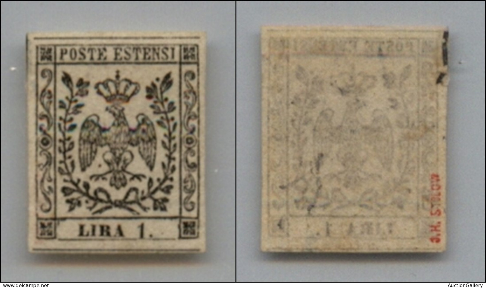 Antichi Stati Italiani - Modena - 1854 - 1 Lira (11) - Gomma Originale (100) - Altri & Non Classificati