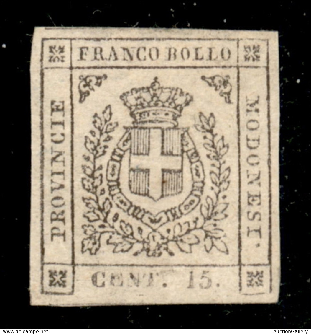 Antichi Stati Italiani - Modena - 1859 - 15 Cent (13) Gomma Originale - Senza Filetto Sotto Il Valore - Punto Chiaro - D - Autres & Non Classés