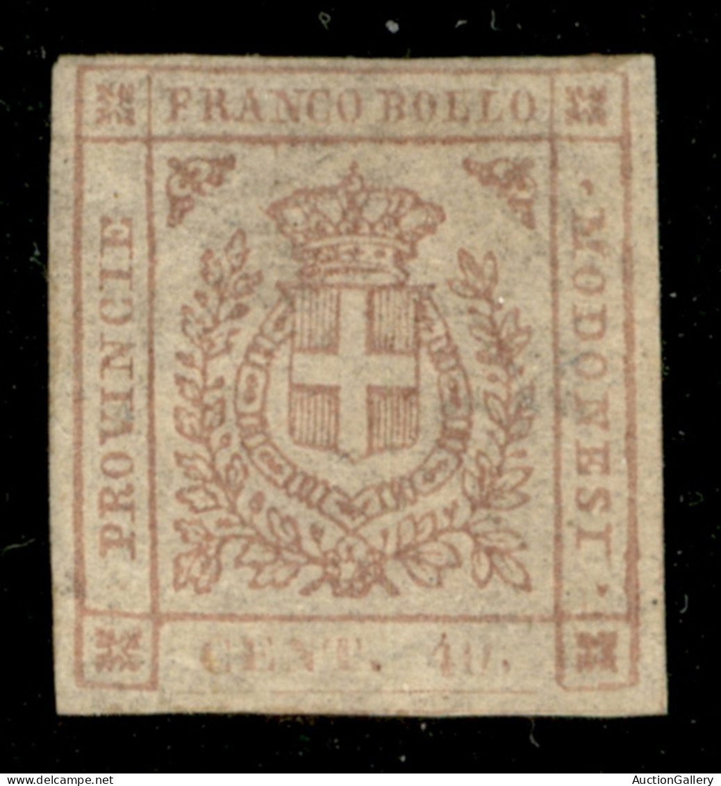 Antichi Stati Italiani - Modena - 1859 - Governo Provvisorio - 40 Cent (17) - Stampa Evanescente - Gomma Integra - Sonstige & Ohne Zuordnung