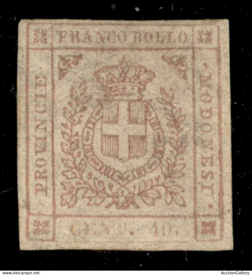 Antichi Stati Italiani - Modena - 1859 - Governo Provvisorio - 40 Cent (17) - Stampa Evanescente - Gomma Integra - Otros & Sin Clasificación