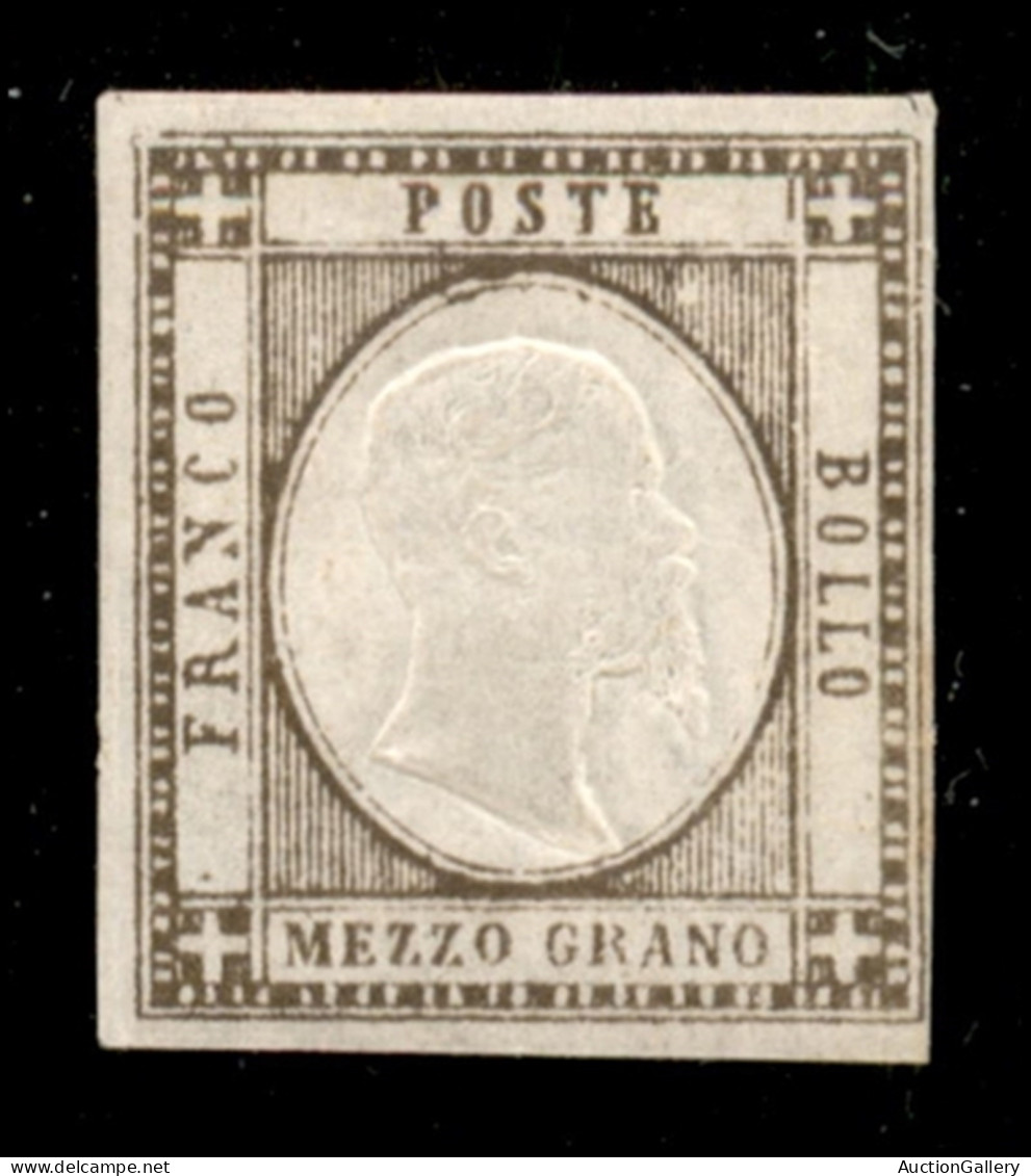 Antichi Stati Italiani - Napoli - Province Napoletane - 1861 - Mezzo Grano (18) - Gomma Integra - Preciso A Destra (700) - Autres & Non Classés