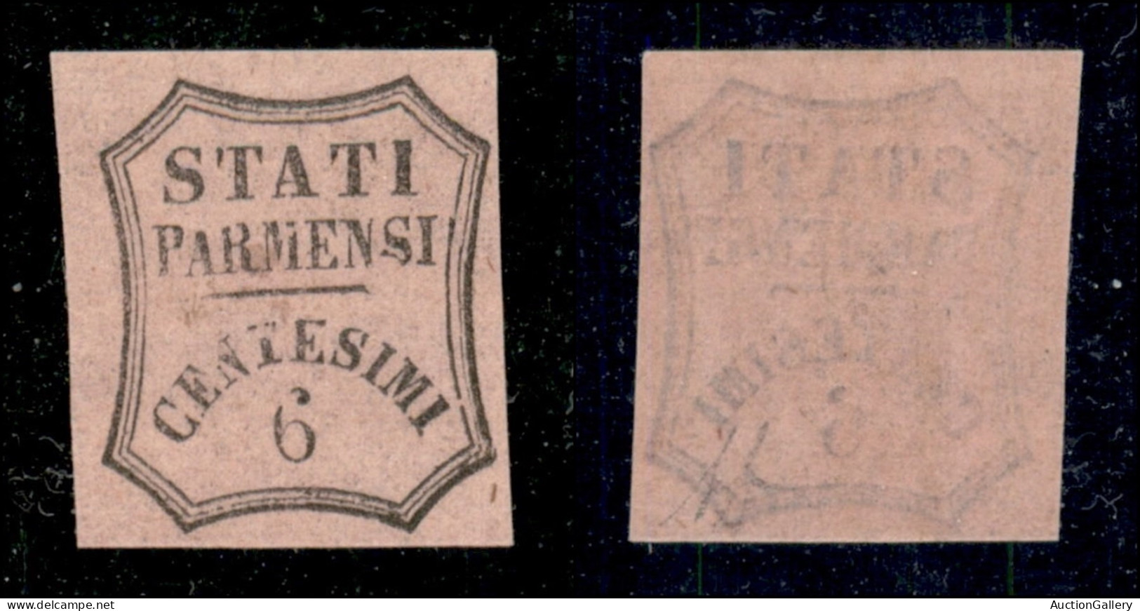 Antichi Stati Italiani - Parma - Segnatasse - 1857 - Non Emesso - 6 Cent (1A) - Gomma Integra - Diena - Other & Unclassified