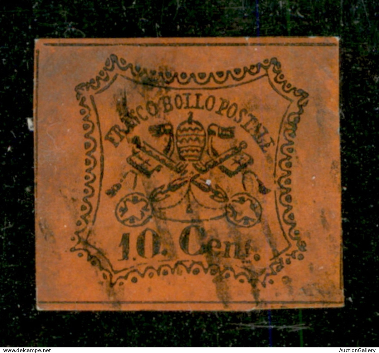 Antichi Stati Italiani - Stato Pontificio - 1867 - 10 Cent (17) - Usato - Autres & Non Classés