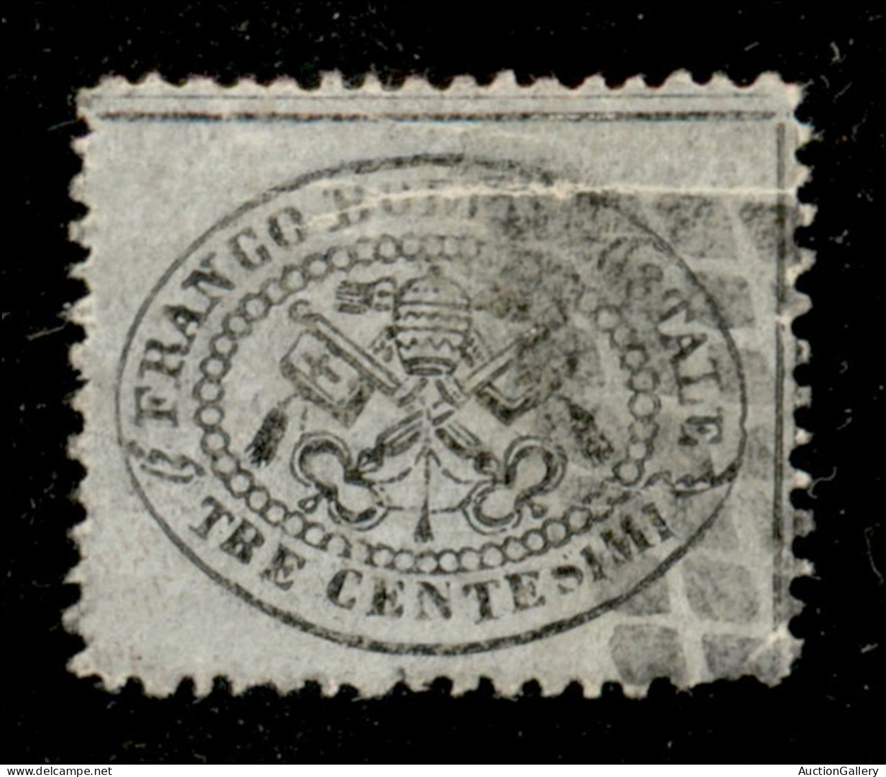 Antichi Stati Italiani - Stato Pontificio - 1868 - 3 Cent (24) Usato - Difetti - Da Esaminare (5.500) - Autres & Non Classés