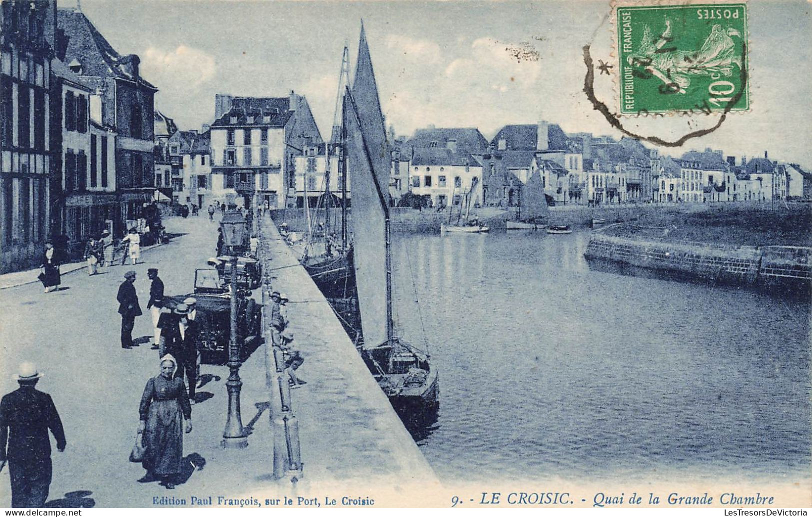 FRANCE - Le Croisic - Quai De La Grande Chambre - Animé - Oblitération Ambulmante - Carte Postale Ancienne - Le Croisic