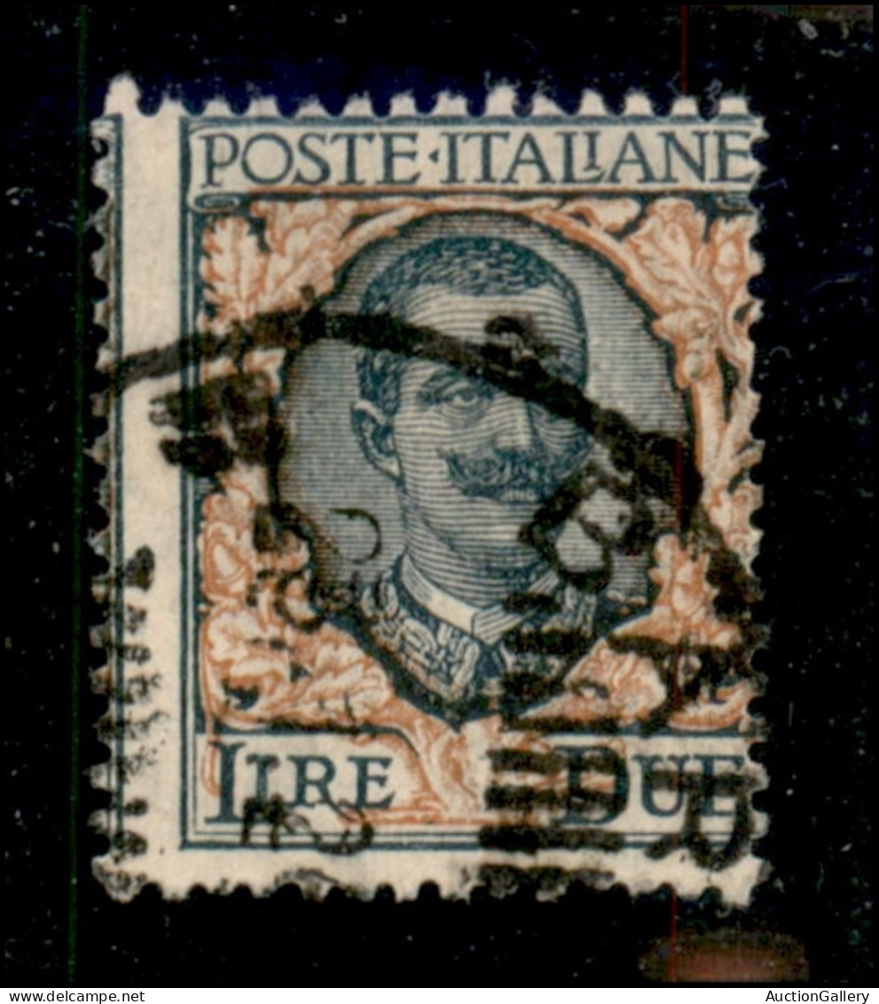 Regno - Vittorio Emanuele III - 1923 - 2 Lire Floreale (150 - Varietà) - Dentellatura Verticale Spostata A Sinistra - Us - Other & Unclassified