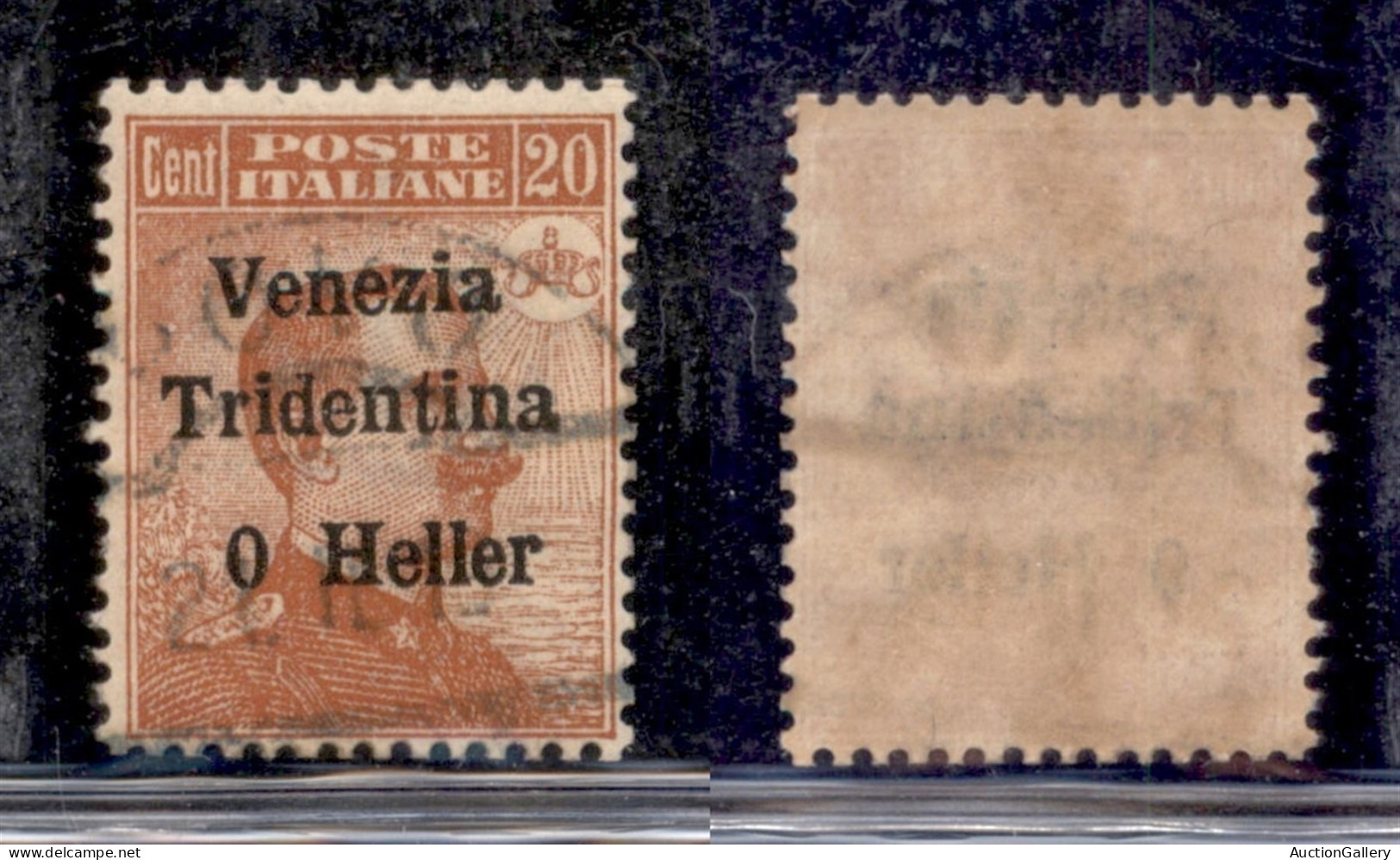 Occupazioni I Guerra Mondiale - Trentino-Alto Adige - 1918 - 20 Heller Su 20 Cent Michetti  (30c) - Senza 2 - Usato (150 - Sonstige & Ohne Zuordnung