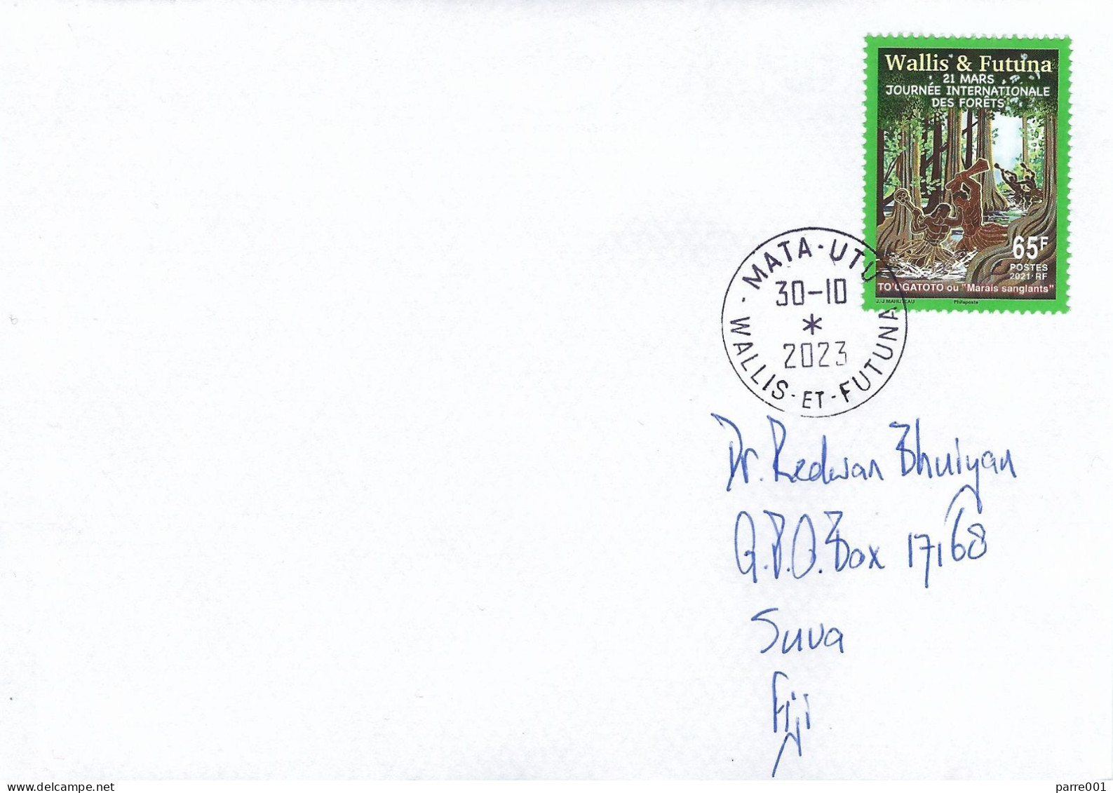 Wallis Et Futuna 2023 Mata Utu Traditional Battle Swamp Forest Cover - Storia Postale