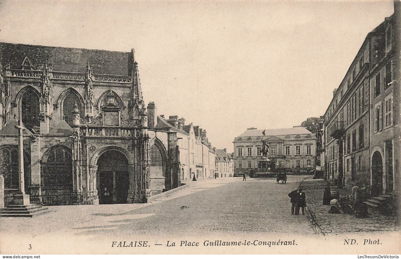 FRANCE - Falaise - La Place Guillaume Le Conquérant - Carte Postale Ancienne - Falaise