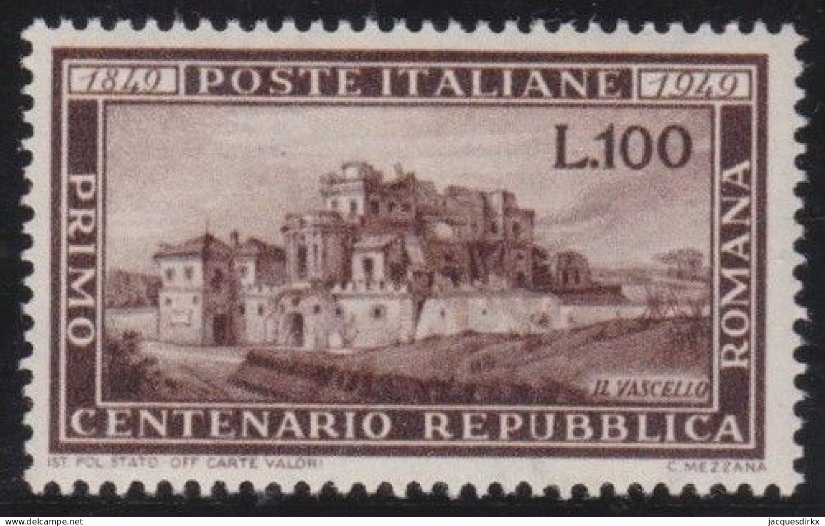 Italy   .  Y&T   .     537  (2 Scans)       .    **         .    MNH - 1946-60: Nuovi