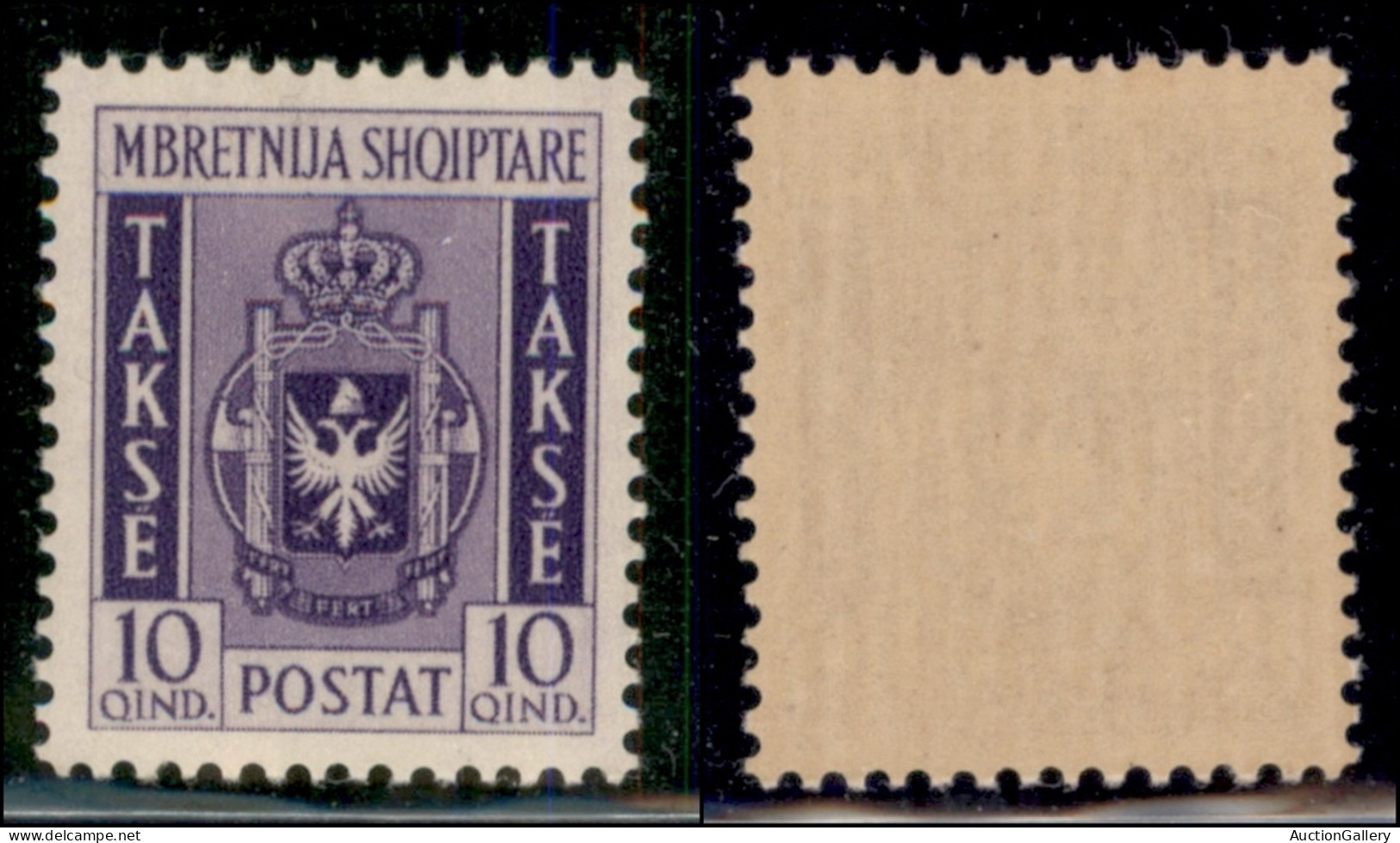 Occupazioni II Guerra Mondiale - Albania - 1940 - 10 Quind Segnatasse (2) - Gomma Integra (250) - Sonstige & Ohne Zuordnung