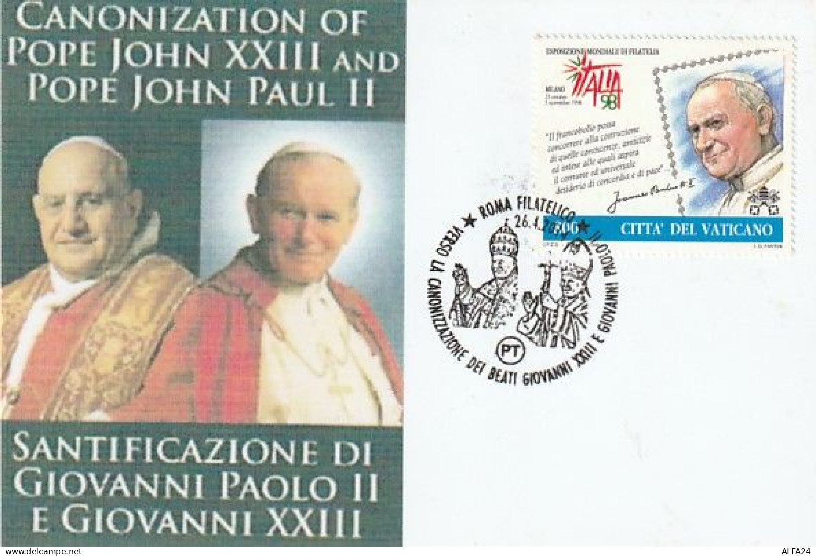 MAXIMUM CARD PAPA 2014 VATICANO (MCX248 - Maximum Cards