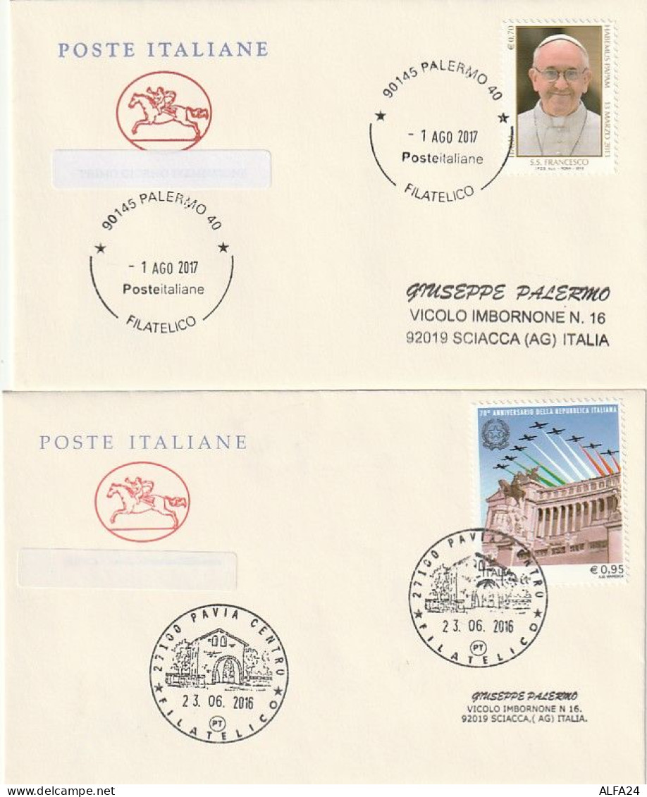  4 BUSTE ITALIA 2017-2016-2010   (MCX798 - 2011-20: Poststempel