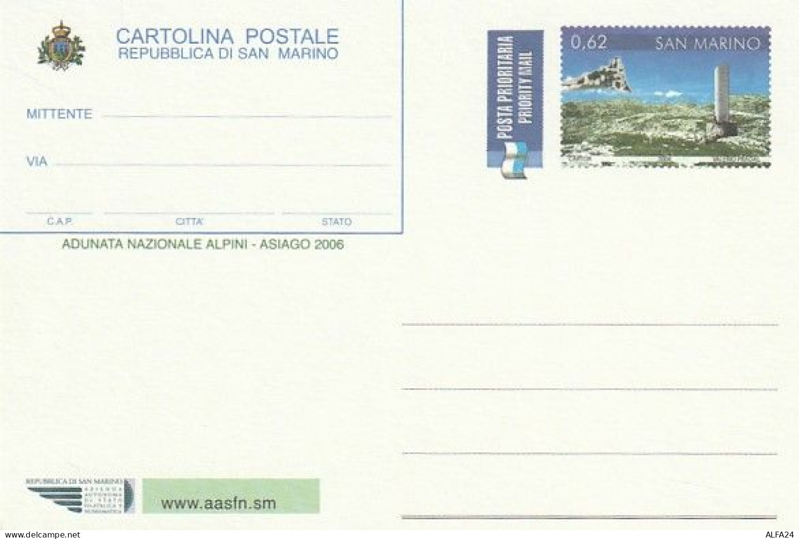 INTERO POSTALE SAN MARINO NUOVO  (MCX761 - Entiers Postaux