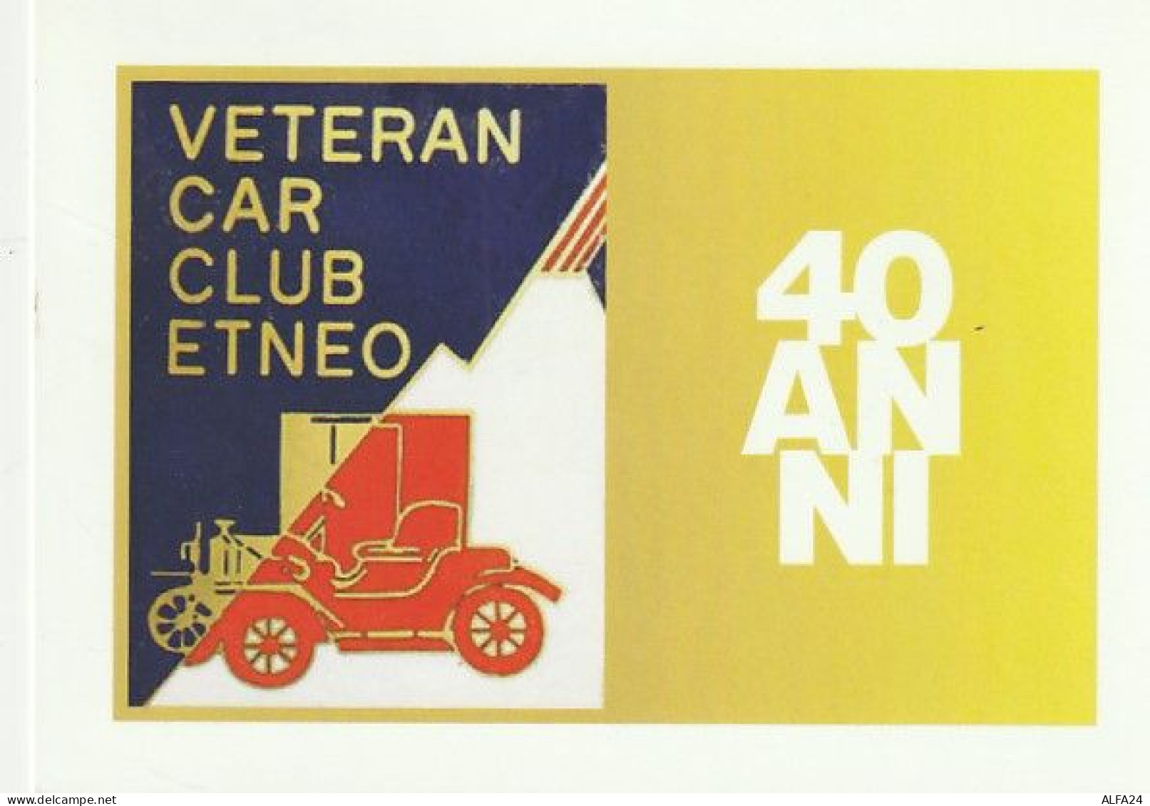 MAXIMUM CARD VETERANI CAR CLUB ETNEO 2013  (MCX593 - Maximum Cards