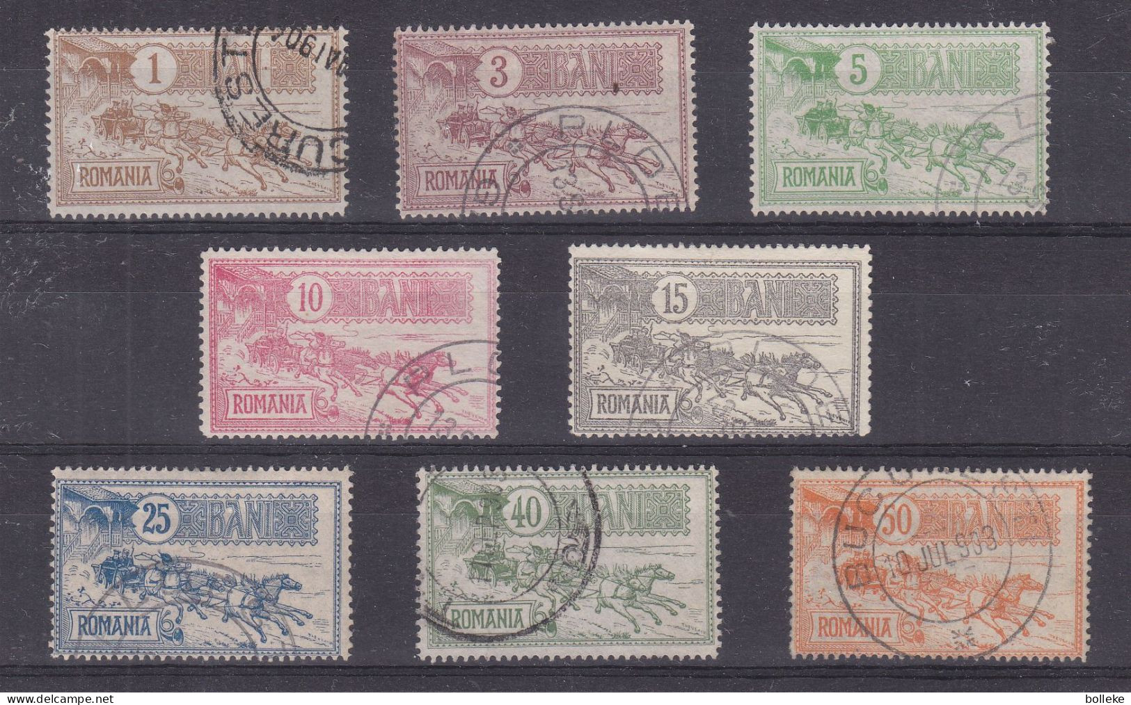 Roumanie - Yvert 137 / 44 Oblitéré - Chevaux - Diligence - Valeur 40 Euros - Usati