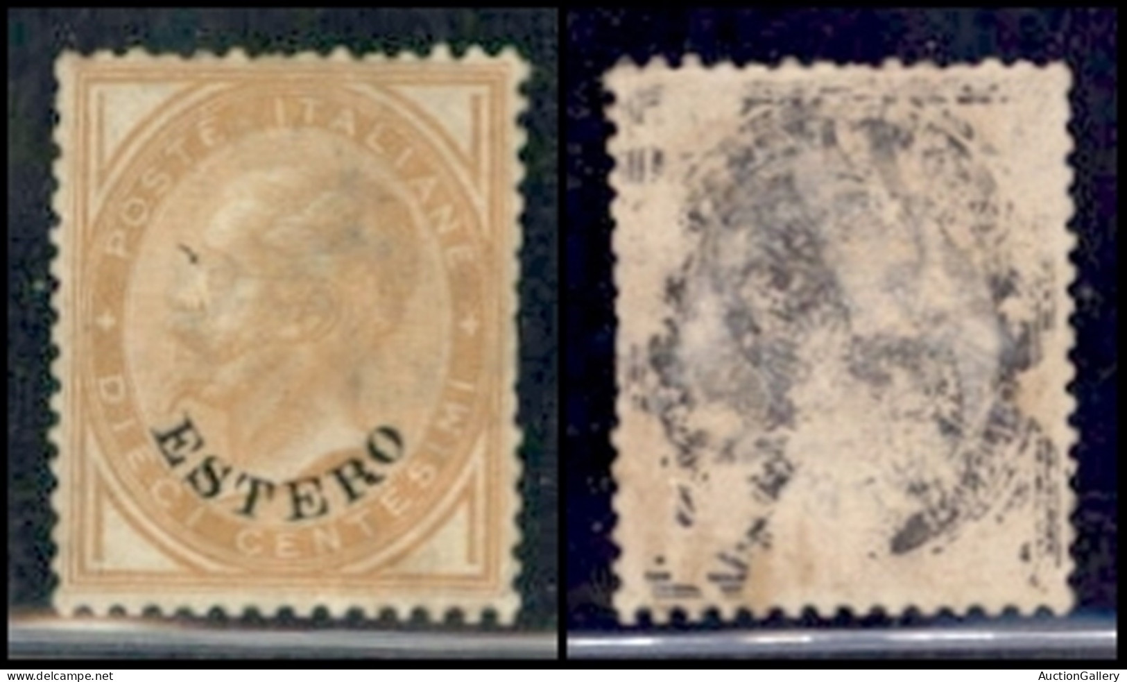 Uffici Postali All'Estero - Levante - Emissioni Generali - 1874 - 10 Cent Estero (4) - Gomma Originale Parziale Recupera - Otros & Sin Clasificación