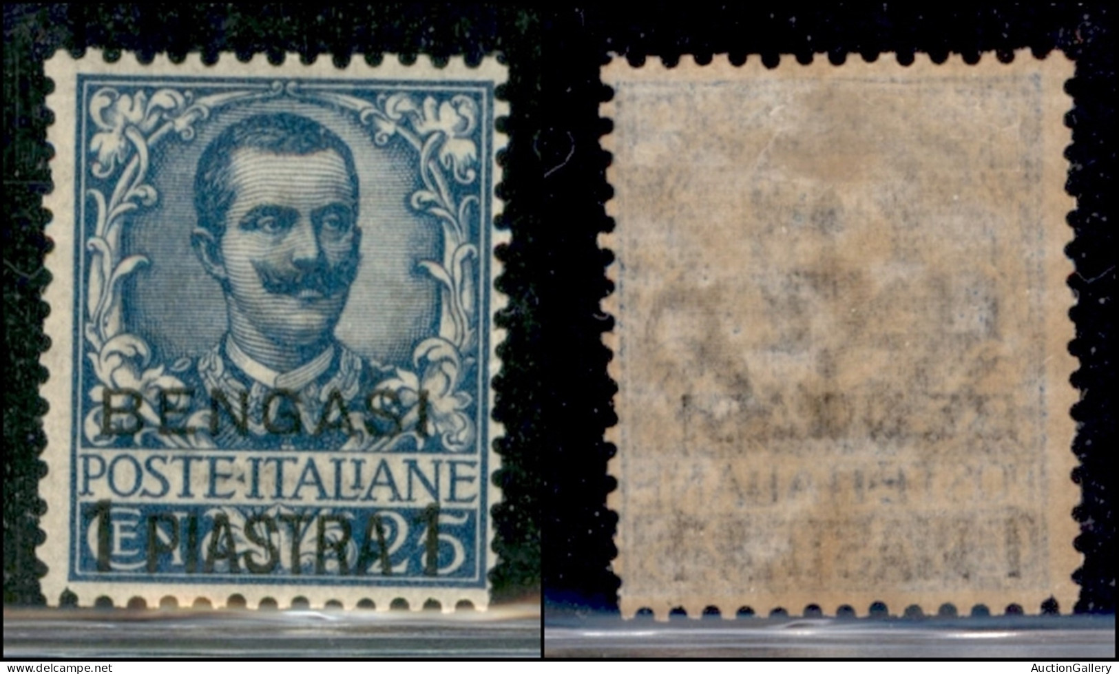 Uffici Postali All'Estero - Emissioni Speciali Per Ciascun Ufficio D'Africa - Bengasi - 1901 - 1 Piastra Su 25 Cent Flor - Other & Unclassified