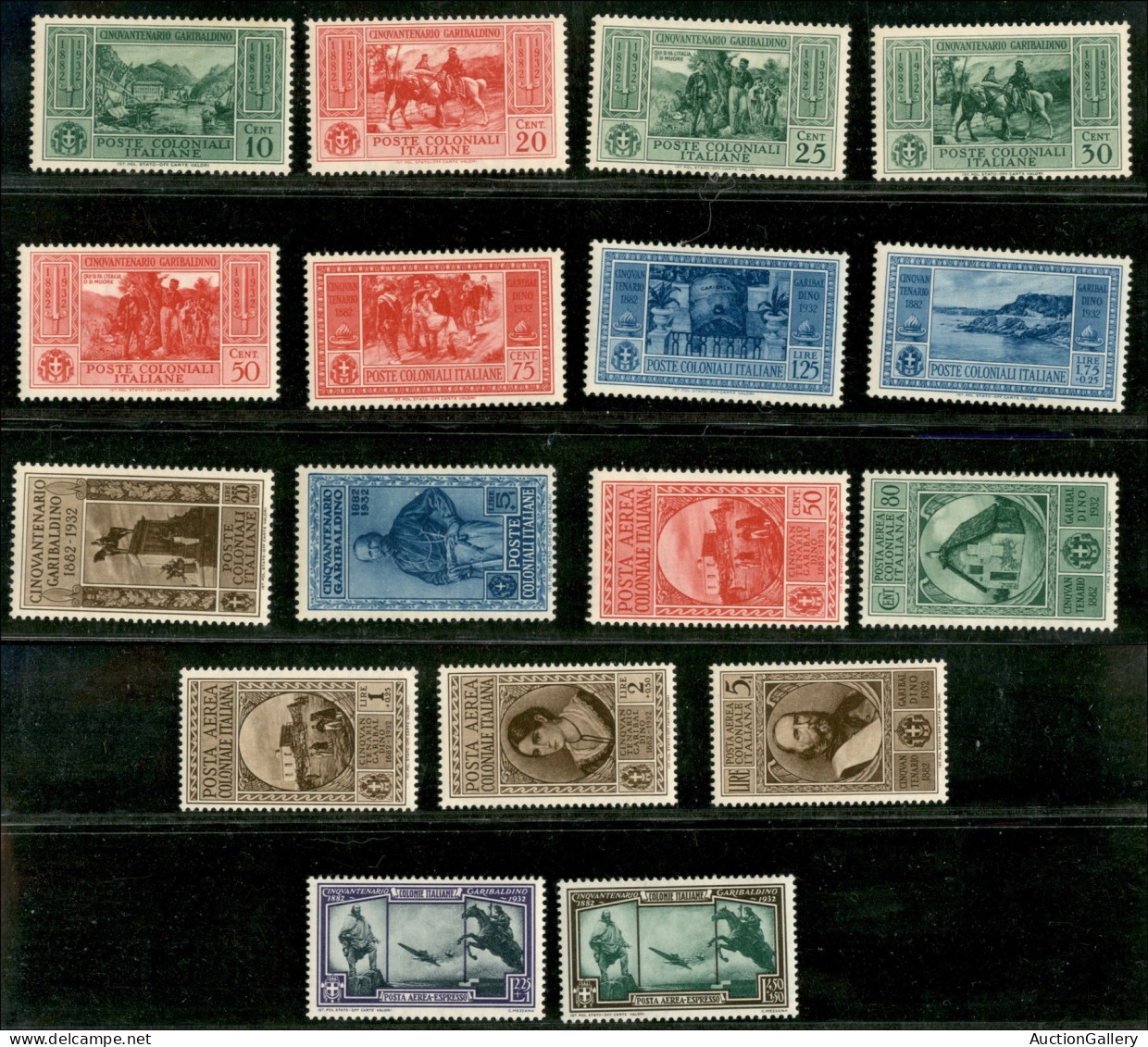 Colonie - Emissioni Generali - 1932 - Garibaldi (1/10 + 1/7 Aerea) - Emissione Completa - Gomma Originale - Other & Unclassified