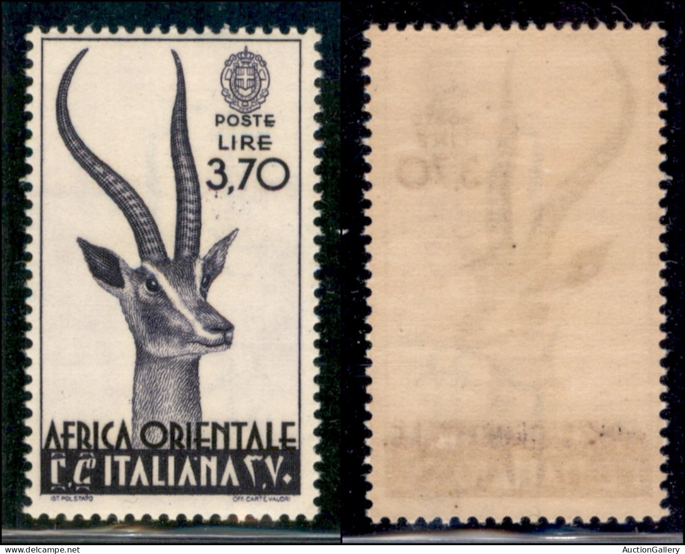 Colonie - Africa Orientale Italiana - 1938 - 3,70 Lire (17) - Gomma Integra (250) - Autres & Non Classés