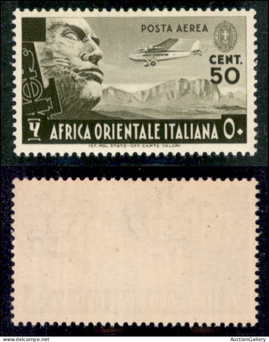 Colonie - Africa Orientale Italiana - 1938 - 50 Cent (2) - Gomma Integra (300) - Other & Unclassified