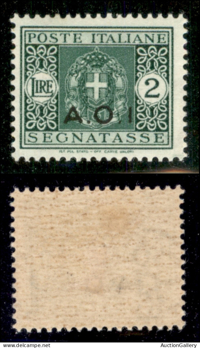 Colonie - Africa Orientale Italiana - 1940 - 2 Lire (10a) - Senza Punto Dopo I - Gomma Originale (130) - Otros & Sin Clasificación