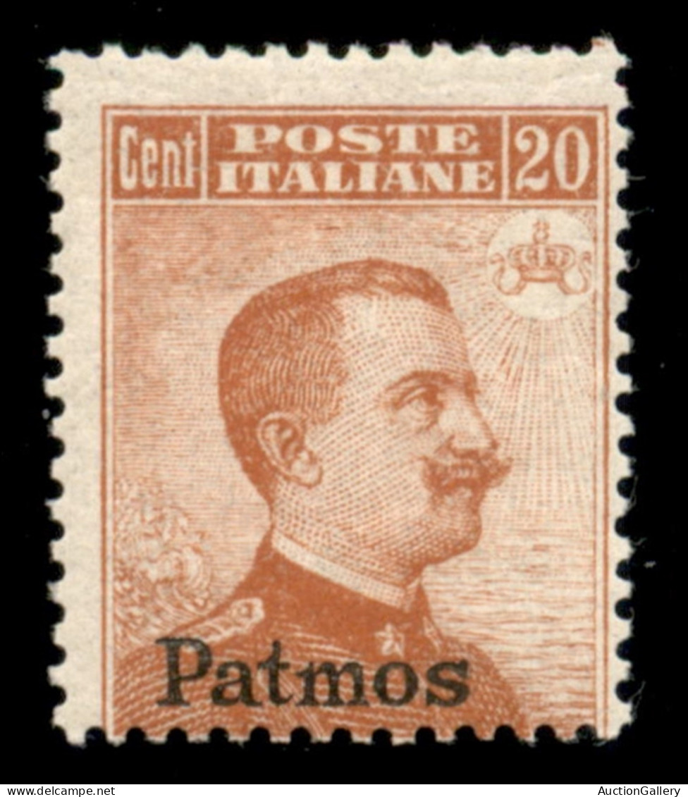 Colonie - Egeo - Patmo - 1917 - 20 Cent Michetti (9) - Gomma Integra (350) - Other & Unclassified