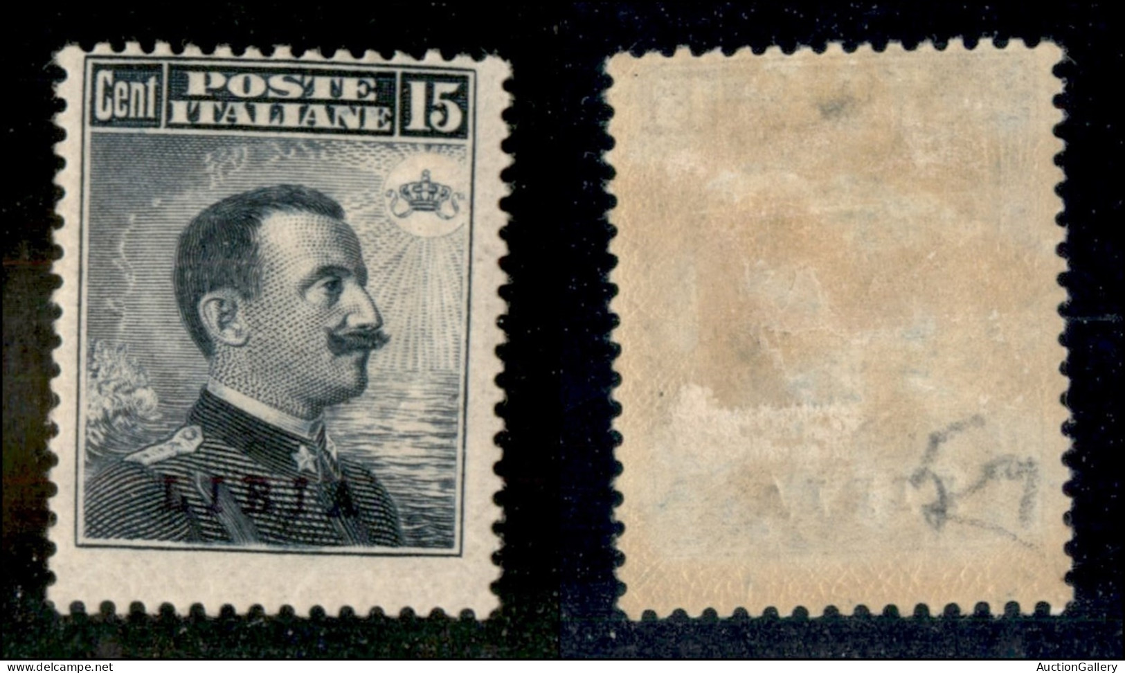 Colonie - Libia - 1912 - 15 Cent (5) - Gomma Originale - Forte Linguella - Otros & Sin Clasificación